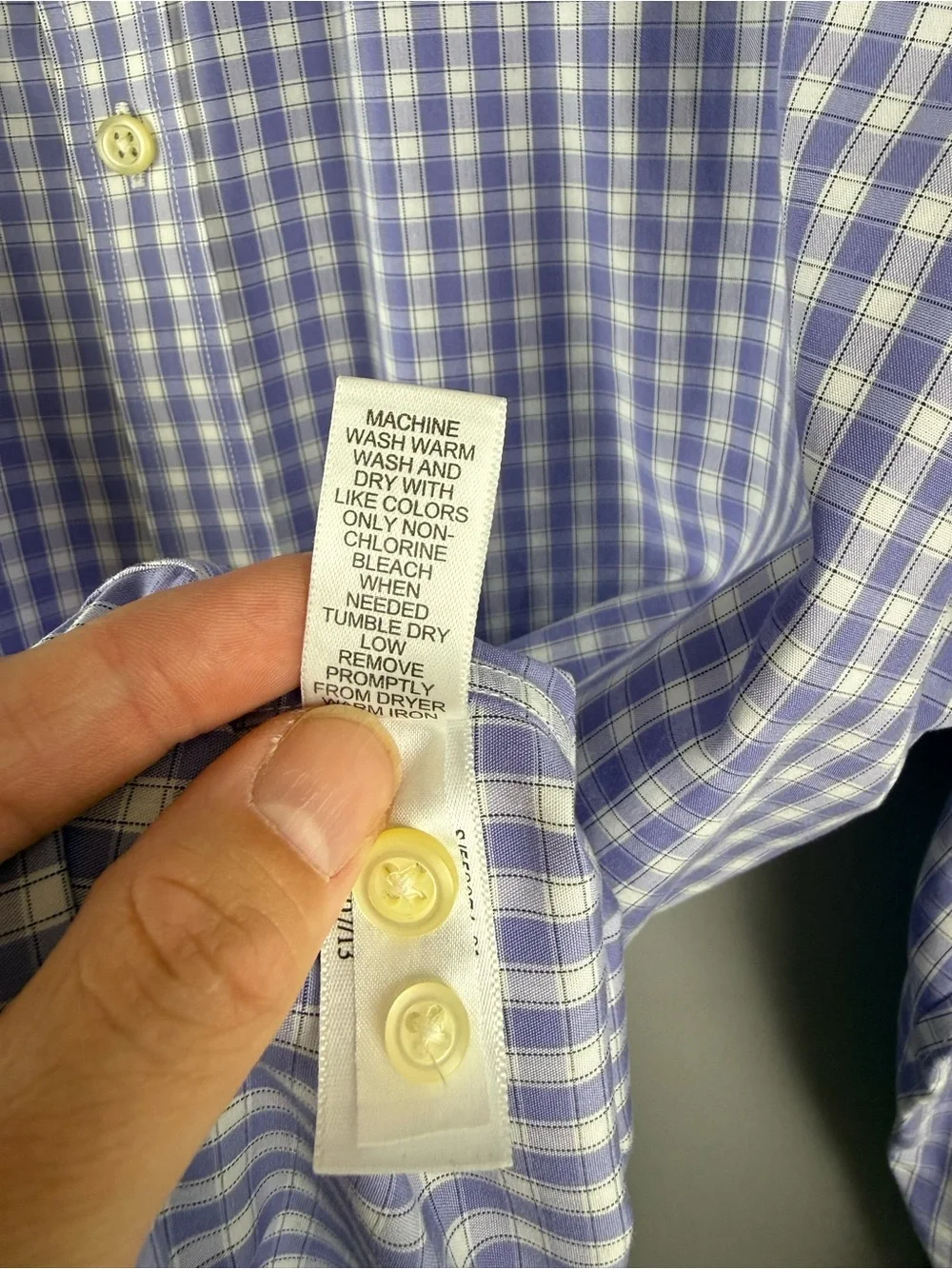 Banana Republic Men’s Purple White Plaid Long Sleeve Button Up Shirt SZ L Preppy